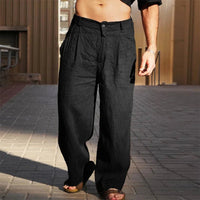 Leander | Men's Wide Leg Pleated Relaxed Fit Pants