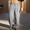 Leander | Men's Wide Leg Pleated Relaxed Fit Pants