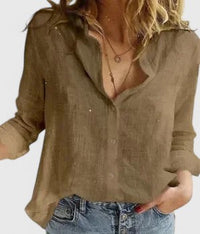 Lenora | Women's Floral Print Collared Blouse