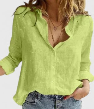 Lenora | Women's Floral Print Collared Blouse