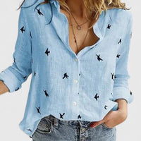 Lenora | Women's Floral Print Collared Blouse