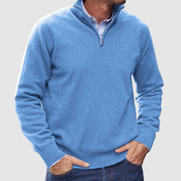 Leofric | Men's Quarter-Zip Long Sleeve Pullover Sweater