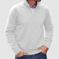 Leofric | Men's Quarter-Zip Long Sleeve Pullover Sweater