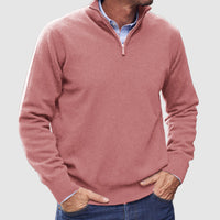 Leofric | Men's Quarter-Zip Long Sleeve Pullover Sweater