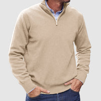 Leofric | Men's Quarter-Zip Long Sleeve Pullover Sweater