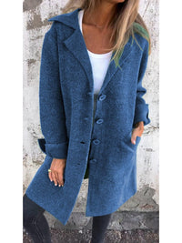Pippa - Lapel Collar Button-Front Coat