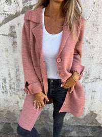 Pippa - Lapel Collar Button-Front Coat