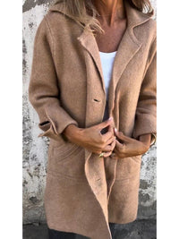 Pippa - Lapel Collar Button-Front Coat