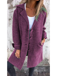Pippa - Lapel Collar Button-Front Coat