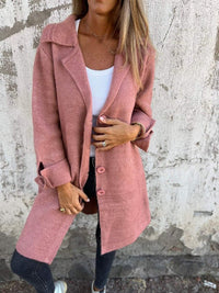 Pippa - Lapel Collar Button-Front Coat