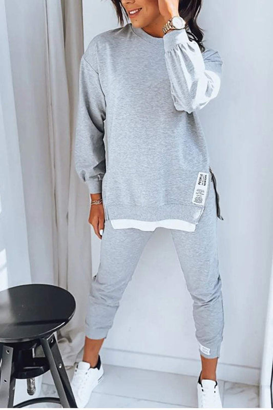 Joanne - Cosy Co-ord Set – Grey