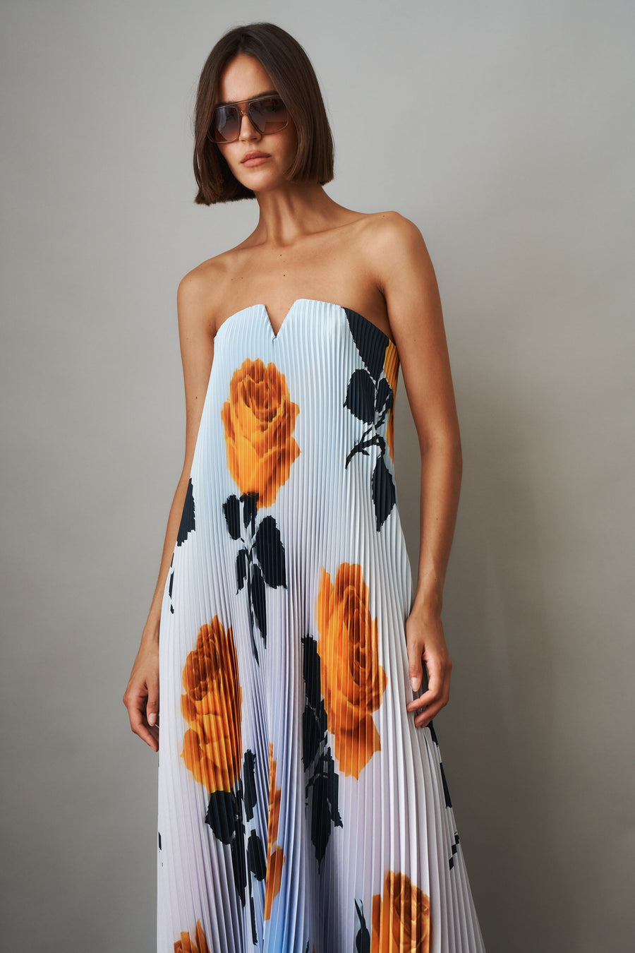 Black Tie Digital Rose Gown