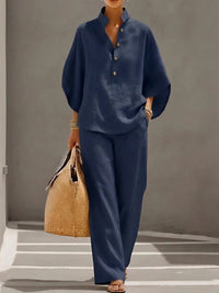 Liora | Women's Two Piece Set Wide Leg Pants