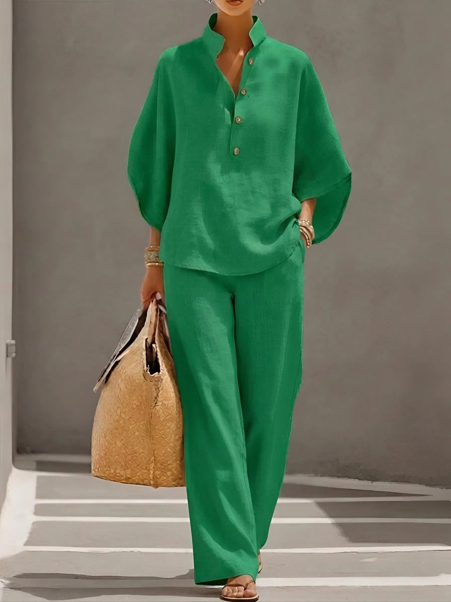Liora | Women's Two Piece Set Wide Leg Pants