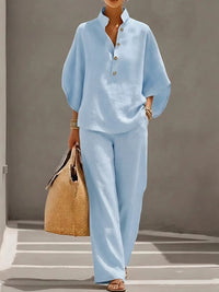 Liora | Women's Two Piece Set Wide Leg Pants