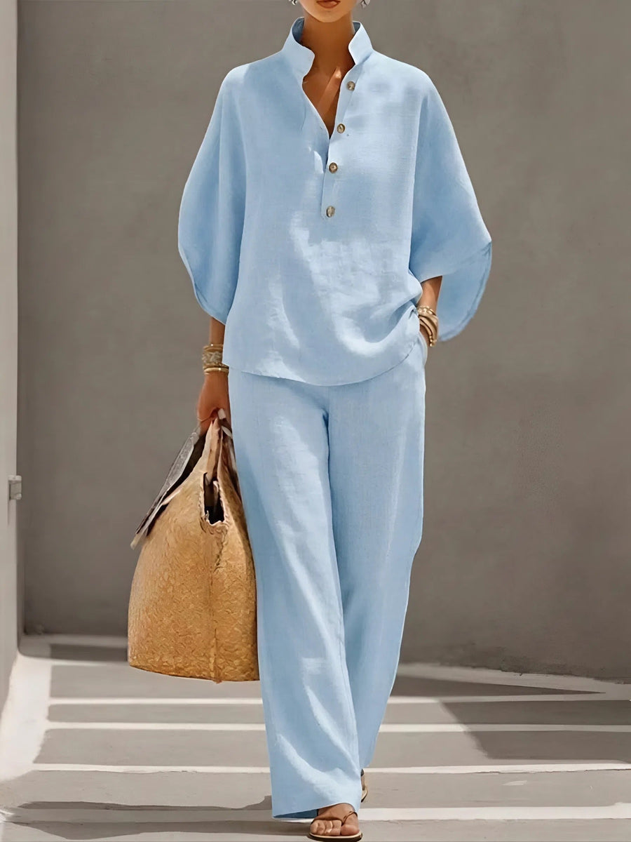 Liora | Women's Two Piece Set Wide Leg Pants