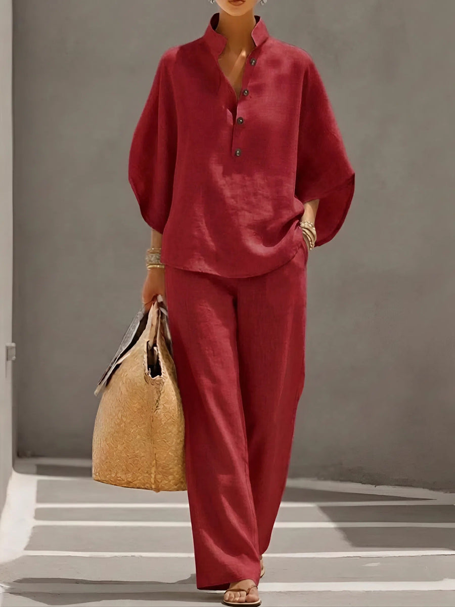 Liora | Women's Two Piece Set Wide Leg Pants