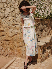 Penny Midi Skirt - Euro Breakfast