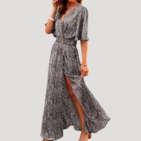 Léonie | Women's Printed Wrap Maxi Dress