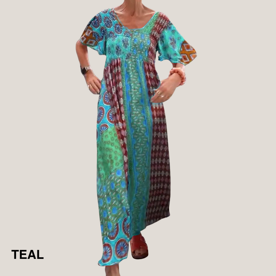 Lorelei | Women's Boho Printed Maxi Dress