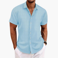 Lucian | Men's Short Sleeve Button-Up Collared Shirt