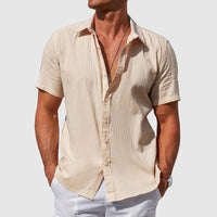 Lysander | Men's Short Sleeve Button-Up Casual Shirt