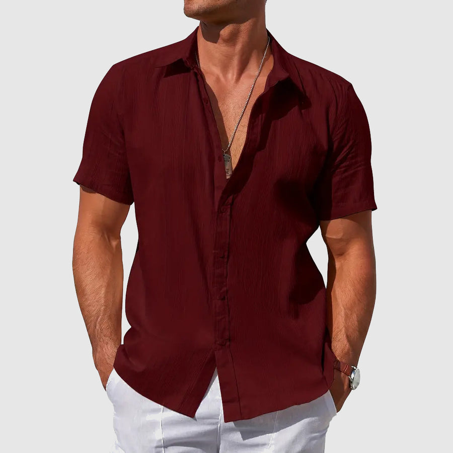 Lysander | Men's Short Sleeve Button-Up Casual Shirt