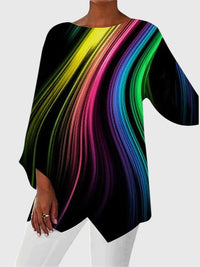 Lysander | Women's Butterfly Print 3/4 Sleeve Top