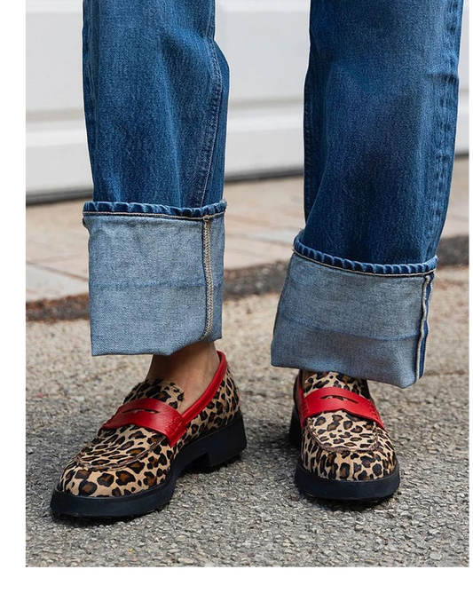 Lysandra | Women's Leopard Print Loafers