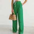 Lysette | Women's High Waist Wide Leg Pleated Pants