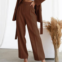 Lysette | Women's High Waist Wide Leg Pleated Pants