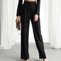 Lysette | Women's High Waist Wide Leg Pleated Pants
