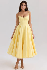 CEILA | MIDI DRESS Yellow