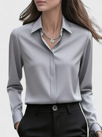 Maeve | Women's Long Sleeve Button Down Collared Blouse