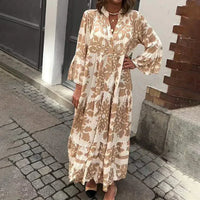 Magnolia | Women's Floral Print Long Sleeve Maxi Dress