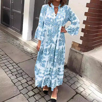 Magnolia | Women's Floral Print Long Sleeve Maxi Dress