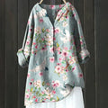 Magnolia | Women's Floral V-Neck Long Sleeve Tunic
