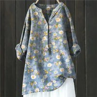 Magnolia | Women's Floral V-Neck Long Sleeve Tunic