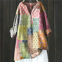 Magnolia | Women's Floral V-Neck Long Sleeve Tunic