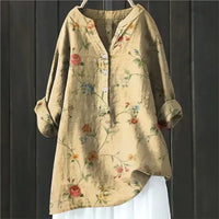 Magnolia | Women's Floral V-Neck Long Sleeve Tunic