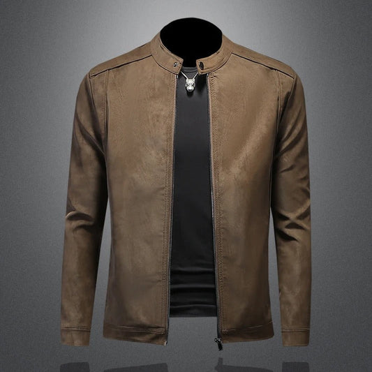 Emery - High-Quality Leather Jacket – Brown