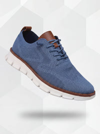 Nigel – Ultracomfort Breathable Shoes in Blue & White