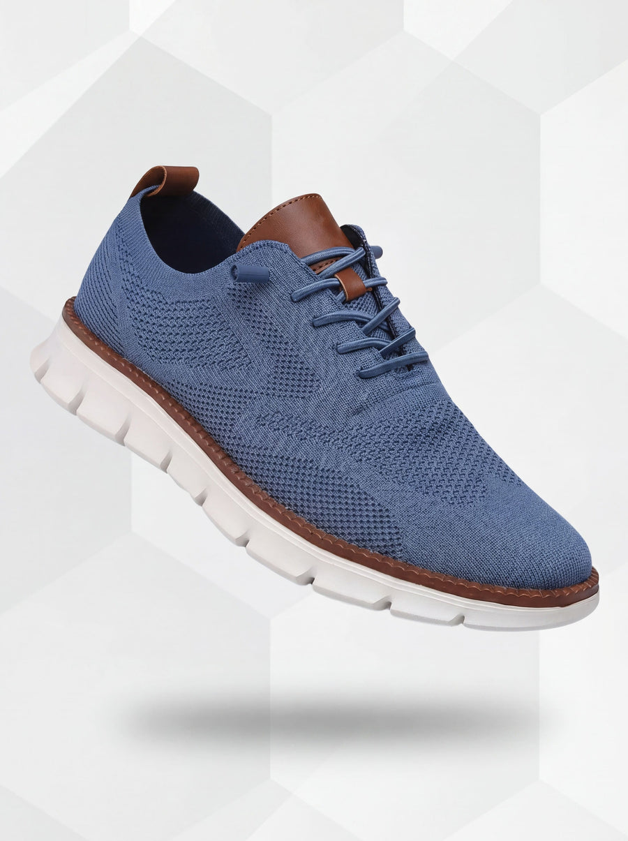 Nigel – Ultracomfort Breathable Shoes in Blue & White