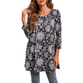 Marceline | Women's Mandala Print 3/4 Sleeve Tunic Top