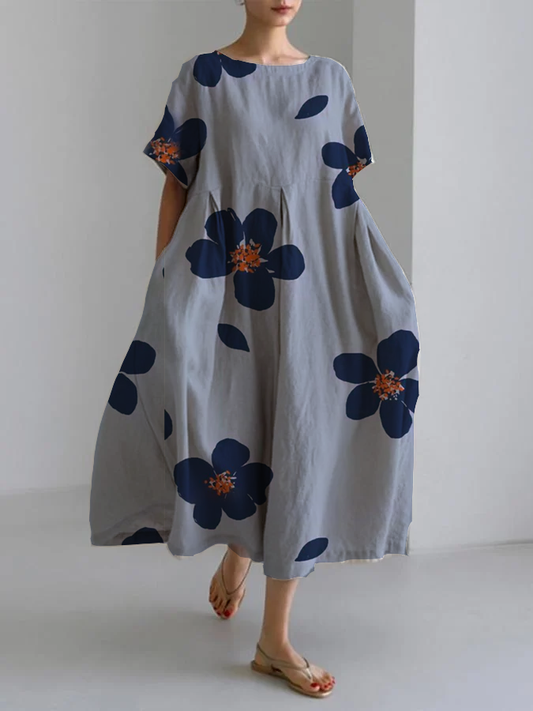 Marcella | Women's Floral Short Sleeve Midi Dress