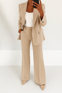 Marguerite | Women's Wide Leg Blazer Suit Set
