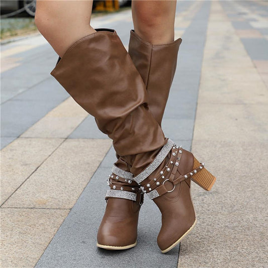 Marlowe | Women's Knee High Block Heel Boots