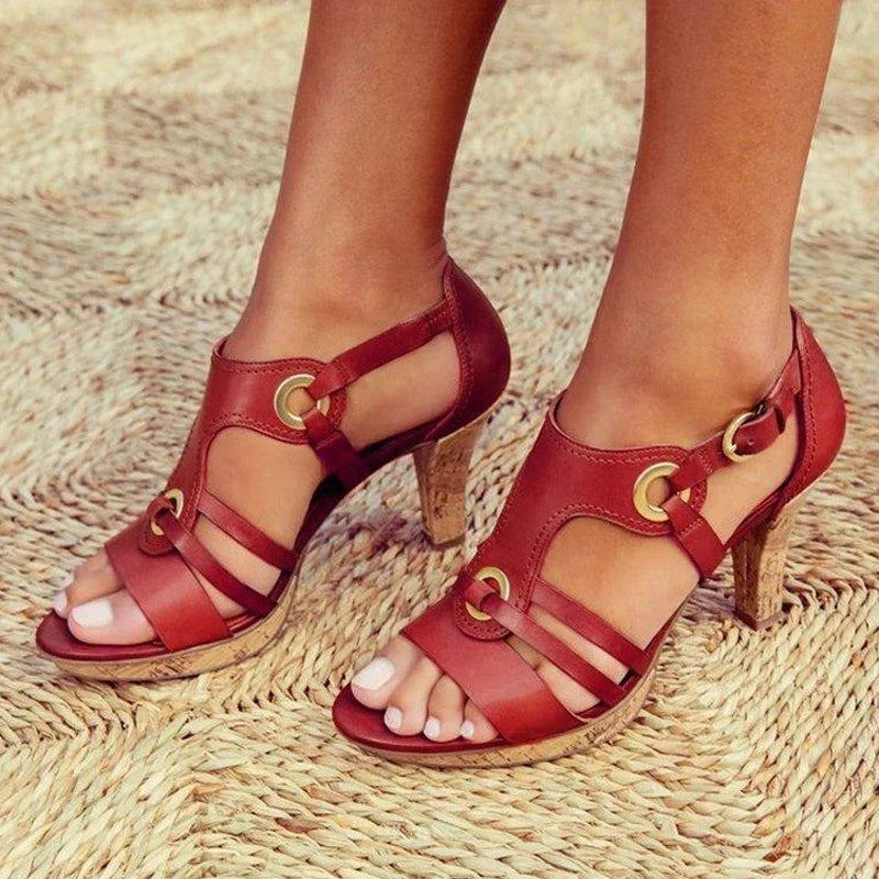 Maxine | Women's Strappy Block Heel Sandals