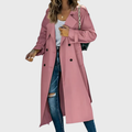 Meadow | Women's Double Breasted Long Trench Coat