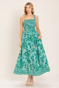Mint Paradiso Woven Midi Dress Mint